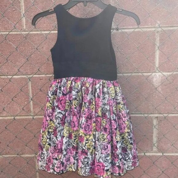 Girls Floral Taffeta Skirt Tank Dress Pippa & Julie -Size 6 - Picture 3 of 6